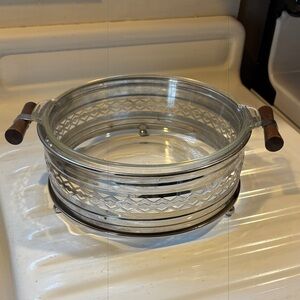 Vintage Mid-Century Casserole Carrier and Dish